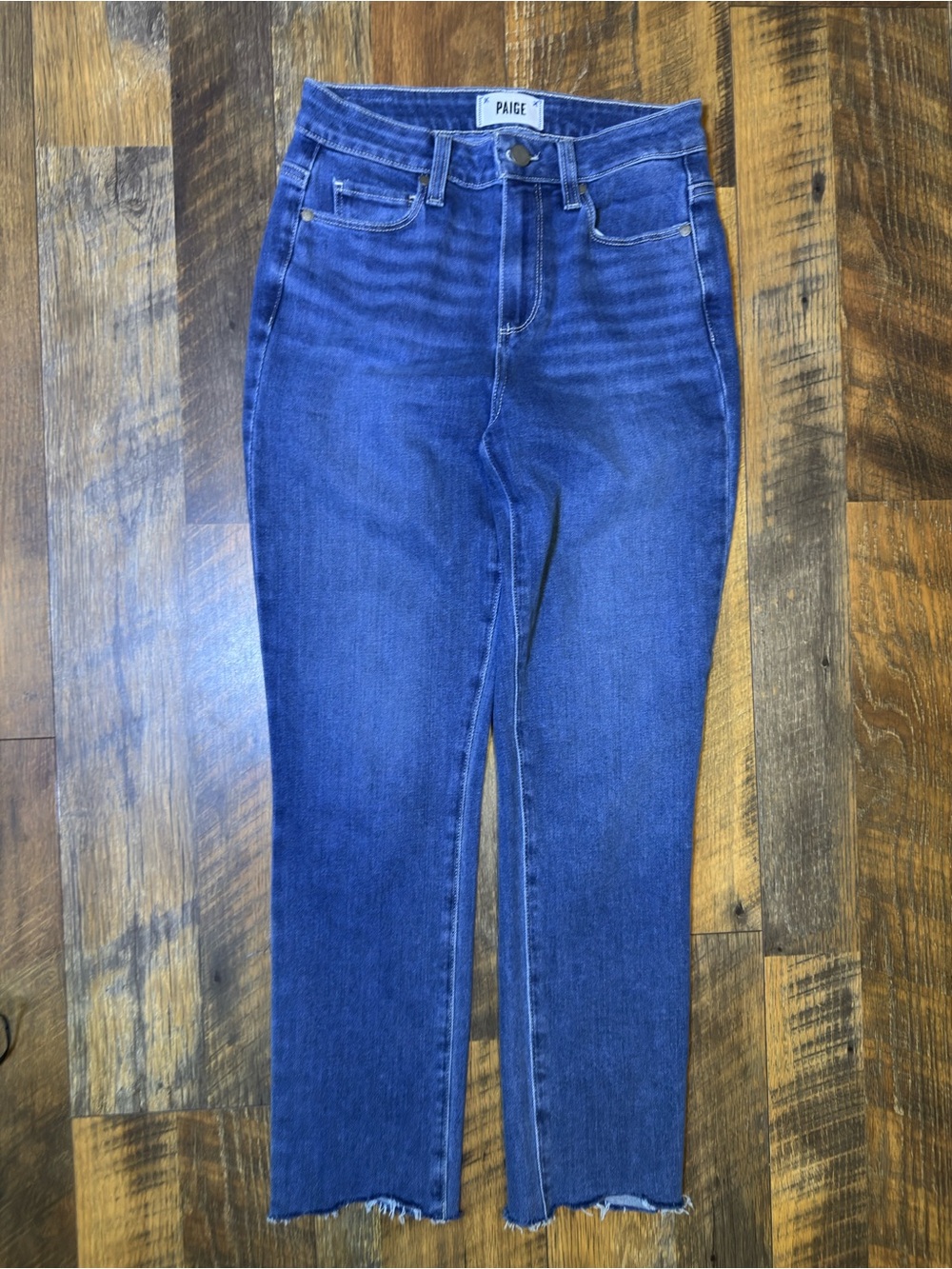 Paige Hoxton slim crop in Ellery Distressed size 26